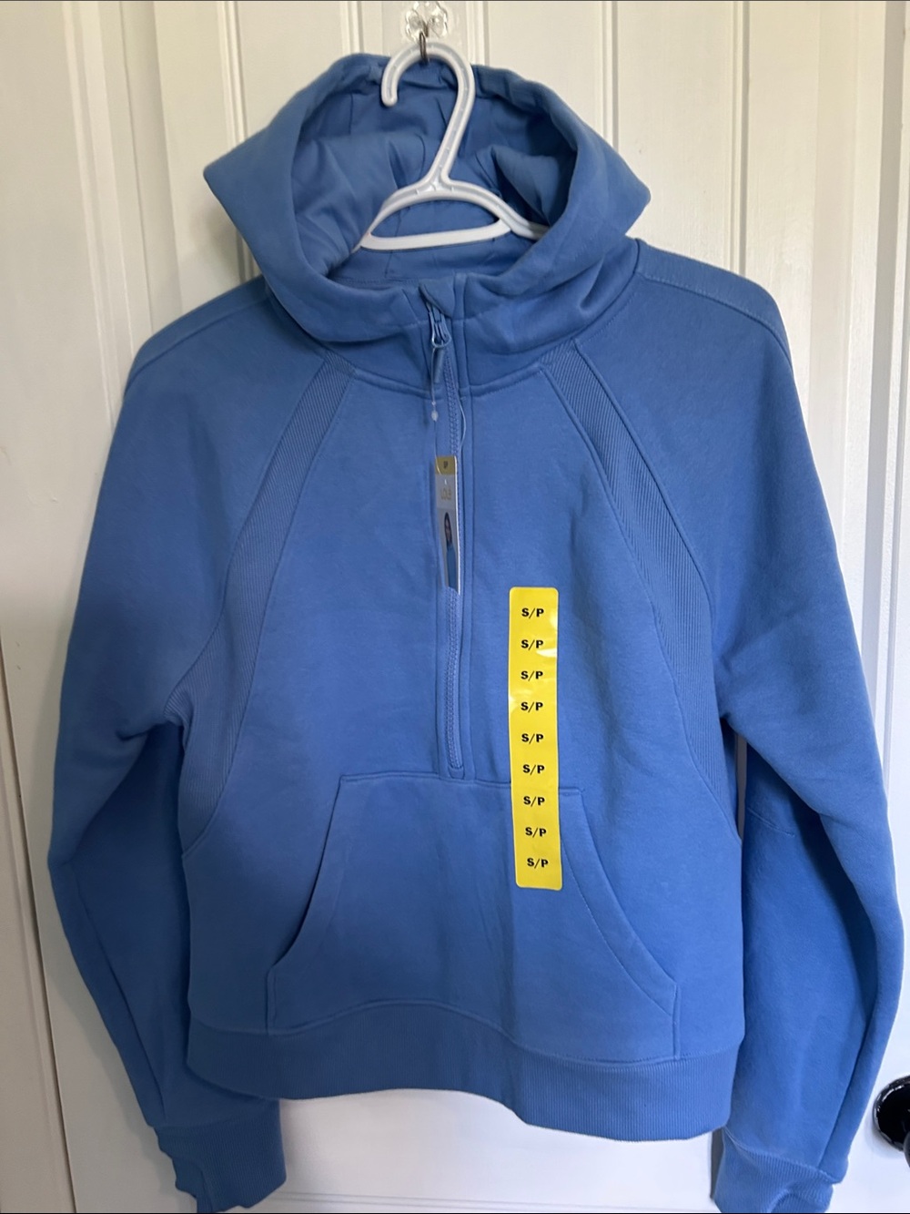 Lole Women's Scoop-Neck Pullover Hoodie in Cornflower Blue